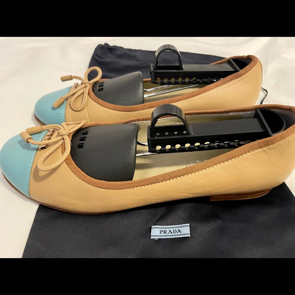 Prada Bi-Color Ballet Flats. Authentic. - image 5